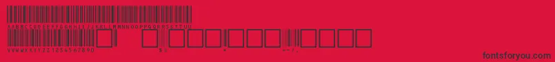 フォントV100022 – 赤い背景に黒い文字