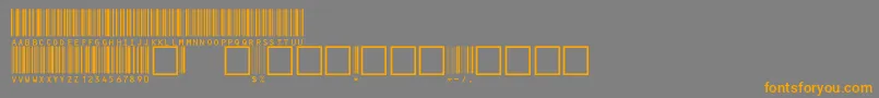 Czcionka V100022 – pomarańczowe czcionki na szarym tle