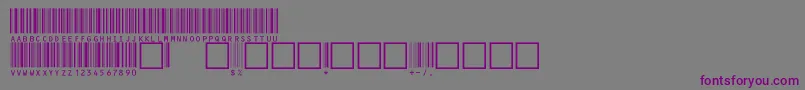 V100022 Font – Purple Fonts on Gray Background