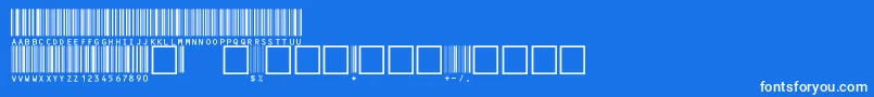 V100022 Font – White Fonts on Blue Background