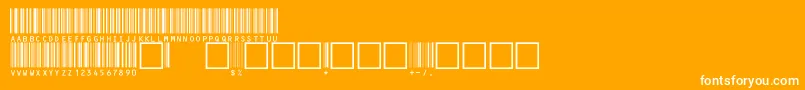 V100022 Font – White Fonts on Orange Background