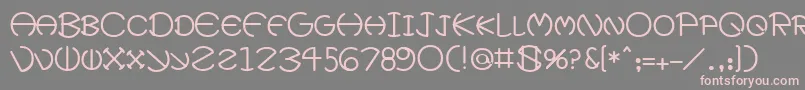 XeviusMedium Font – Pink Fonts on Gray Background