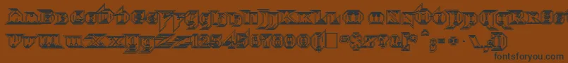 fuente Morbidfx – Fuentes Negras Sobre Fondo Marrón