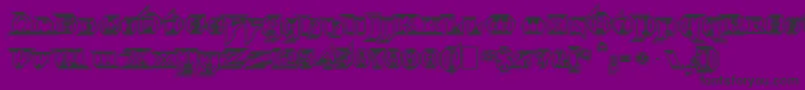 Fonte Morbidfx – fontes pretas em um fundo violeta