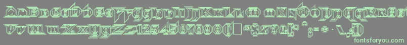 fuente Morbidfx – Fuentes Verdes Sobre Fondo Gris