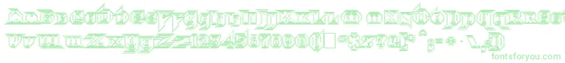 Czcionka Morbidfx – zielone czcionki