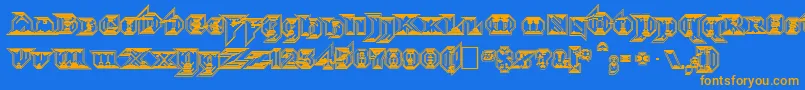 Morbidfx-fontti – oranssit fontit sinisellä taustalla