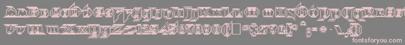 Czcionka Morbidfx – różowe czcionki na szarym tle