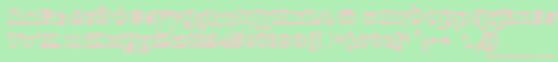 Шрифт Morbidfx – розовые шрифты на зелёном фоне