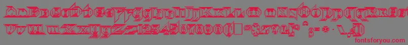 Шрифт Morbidfx – красные шрифты на сером фоне