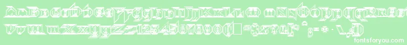 Morbidfx Font – White Fonts on Green Background