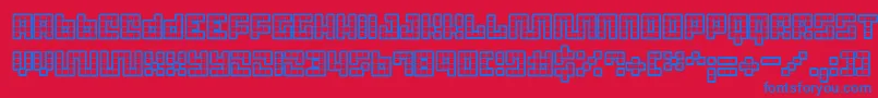 Tricb ffy Font – Blue Fonts on Red Background