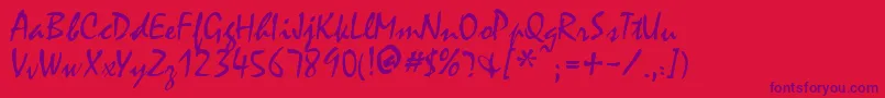 En savoir plus sur la police MinstrelRegular Police MinstrelRegular – polices violettes sur fond rouge