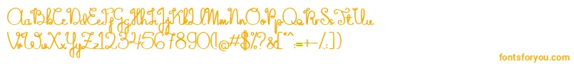 TheFlowerySpring Font – Orange Fonts