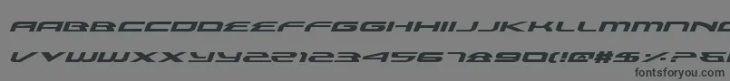 AlexisExpandedItalic Font – Black Fonts on Gray Background