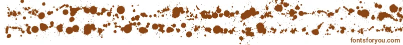 Fonte Wcrhesusabta – fontes marrons em um fundo branco