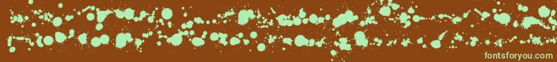 Czcionka Wcrhesusabta – zielone czcionki na brązowym tle