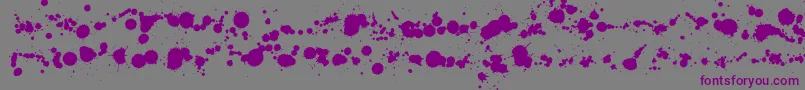 フォントWcrhesusabta – 紫色のフォント、灰色の背景