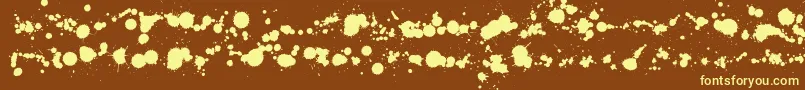 Czcionka Wcrhesusabta – żółte czcionki na brązowym tle