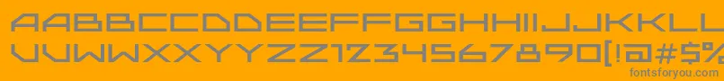 Upadokc Font – Gray Fonts on Orange Background