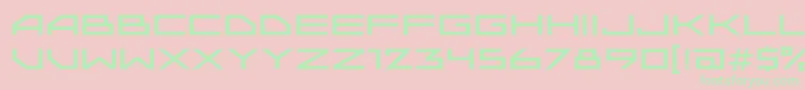 Upadokc Font – Green Fonts on Pink Background