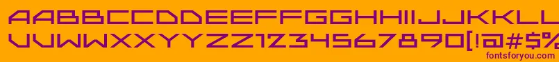 Upadokc Font – Purple Fonts on Orange Background