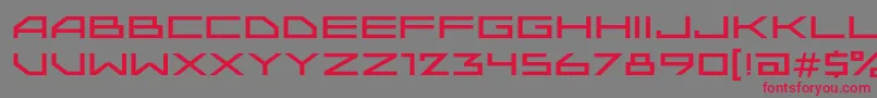 Upadokc Font – Red Fonts on Gray Background