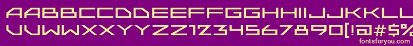 Upadokc Font – Yellow Fonts on Purple Background
