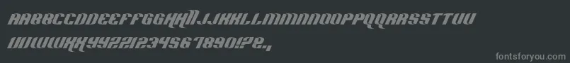 fuente HardSports – Fuentes Grises Sobre Fondo Negro