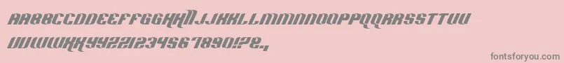 fuente HardSports – Fuentes Grises Sobre Fondo Rosa