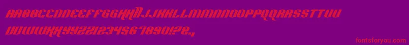 Шрифт HardSports – красные шрифты на фиолетовом фоне