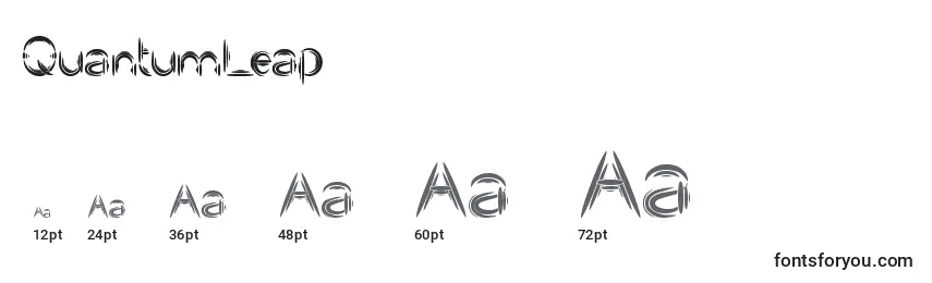 Размеры шрифта QuantumLeap