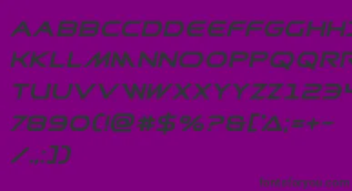 Prometheanboldital font – Black Fonts On Purple Background