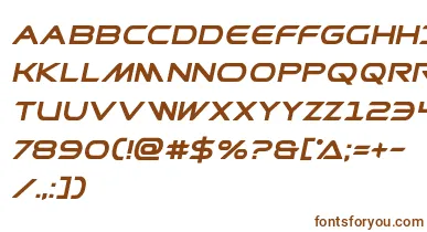 Prometheanboldital font – Brown Fonts On White Background