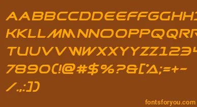 Prometheanboldital font – Orange Fonts On Brown Background