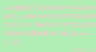 Prometheanboldital font – Pink Fonts On Green Background