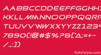 Prometheanboldital font – Pink Fonts On Red Background