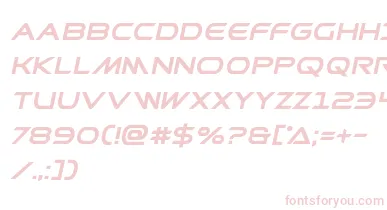 Prometheanboldital font – Pink Fonts On White Background