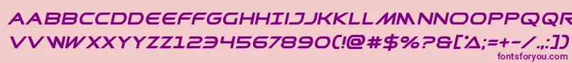 Prometheanboldital Font – Purple Fonts on Pink Background