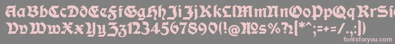 More about ModerneFetteSchwabacherc Font ModerneFetteSchwabacherc Font – Pink Fonts on Gray Background
