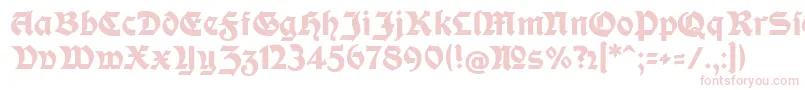 ModerneFetteSchwabacherc Font – Pink Fonts on White Background