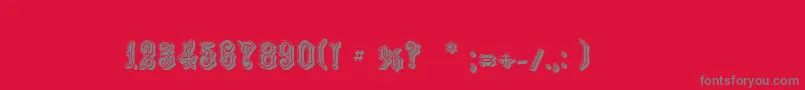 LeBourgettitleСЃ Font – Gray Fonts on Red Background
