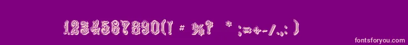 LeBourgettitleСЃ Font – Pink Fonts on Purple Background