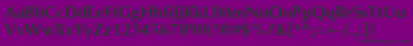 AgoptcyrillicBold-Schriftart – Schwarze Schriften auf violettem Hintergrund