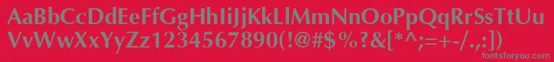 Шрифт AgoptcyrillicBold – серые шрифты на красном фоне