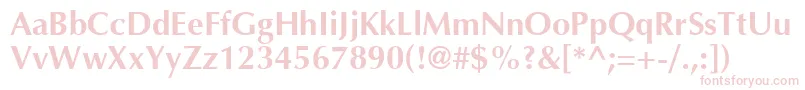 Шрифт AgoptcyrillicBold – розовые шрифты на белом фоне