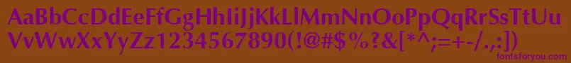 Шрифт AgoptcyrillicBold – фиолетовые шрифты на коричневом фоне