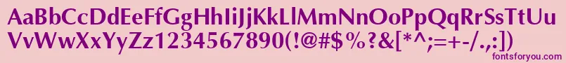 Шрифт AgoptcyrillicBold – фиолетовые шрифты на розовом фоне