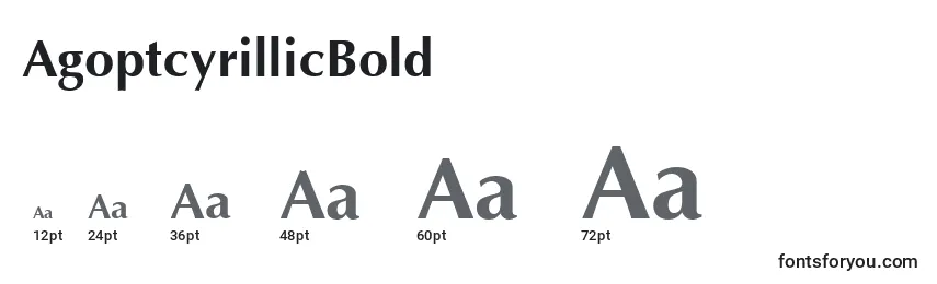 AgoptcyrillicBold Font Sizes
