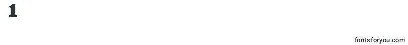 EgyptianRegularDb Font – Fonts for Digit 1